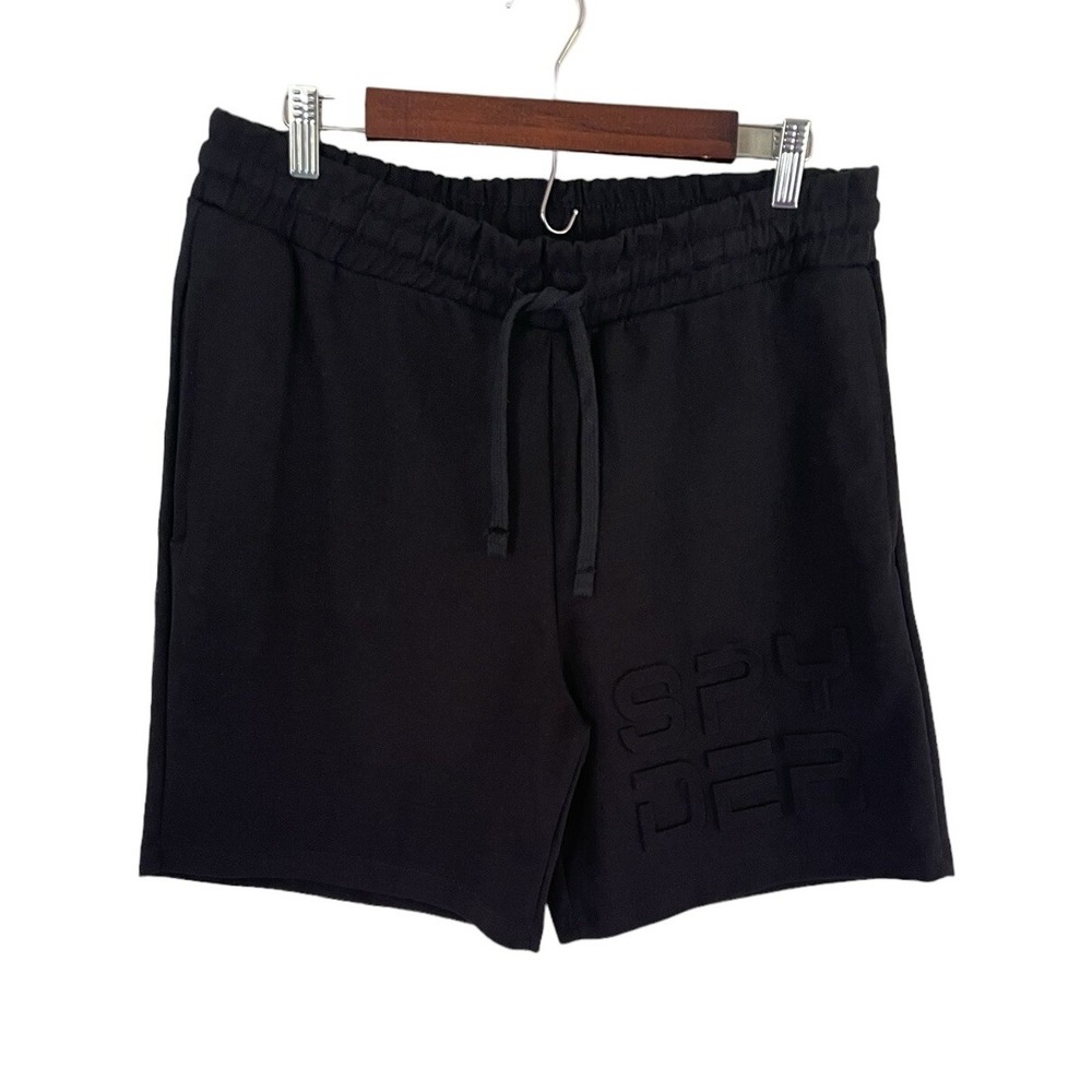 Spyder Men's Black‎ Lounge Activewear Sweat Shorts Pockets Logo Large New